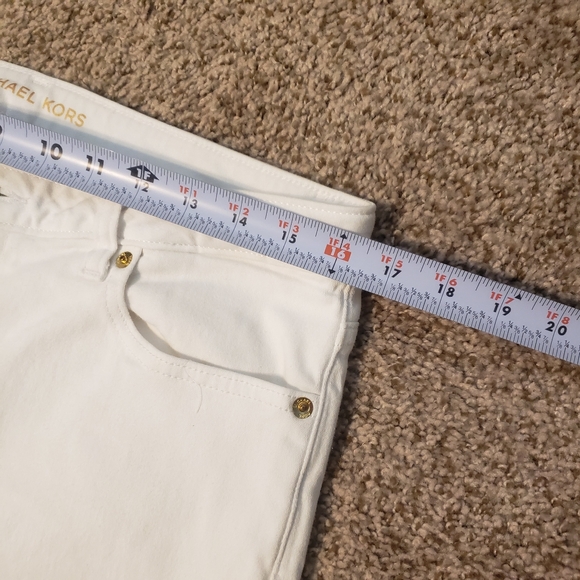 Michael Kors "Izzy" skinny white jeans (size 10) - Picture 4 of 12
